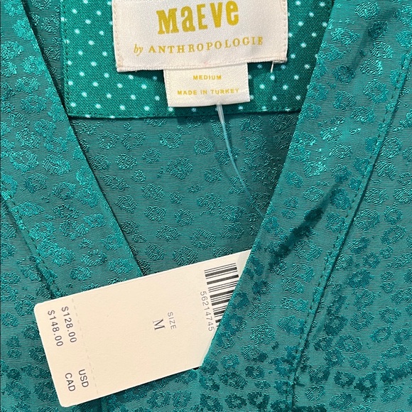 Anthropologie NEW Maeve Tania Sacha Jacquard Tiered Mini Dress size M - Picture 2 of 8